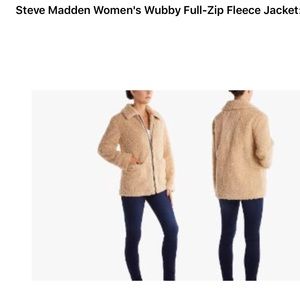 Steve Madden Women’s Wubby Full Fleece Jacket 3X